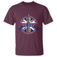VE Day 80th Anniversary T Shirt WWII Remembrance 2025 Celebrations London