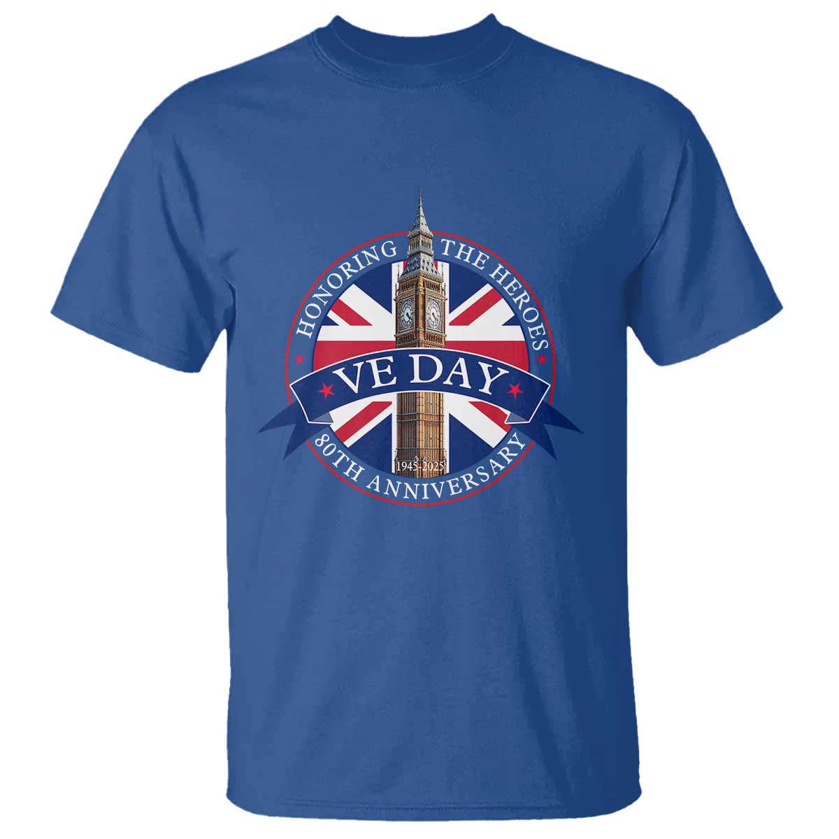 VE Day 80th Anniversary T Shirt WWII Remembrance 2025 Celebrations London