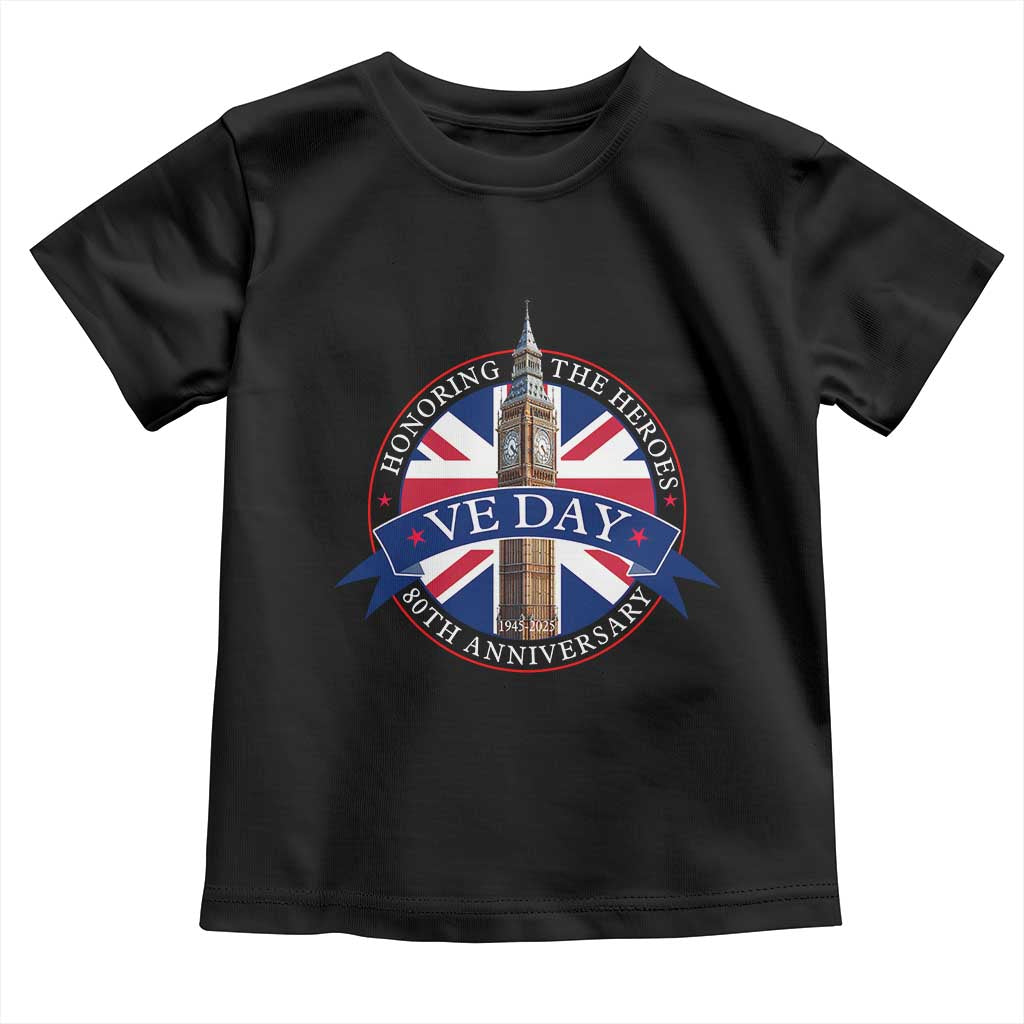 VE Day 80th Anniversary Toddler T Shirt WWII Remembrance 2025 Celebrations London