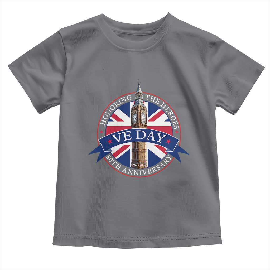 VE Day 80th Anniversary Toddler T Shirt WWII Remembrance 2025 Celebrations London