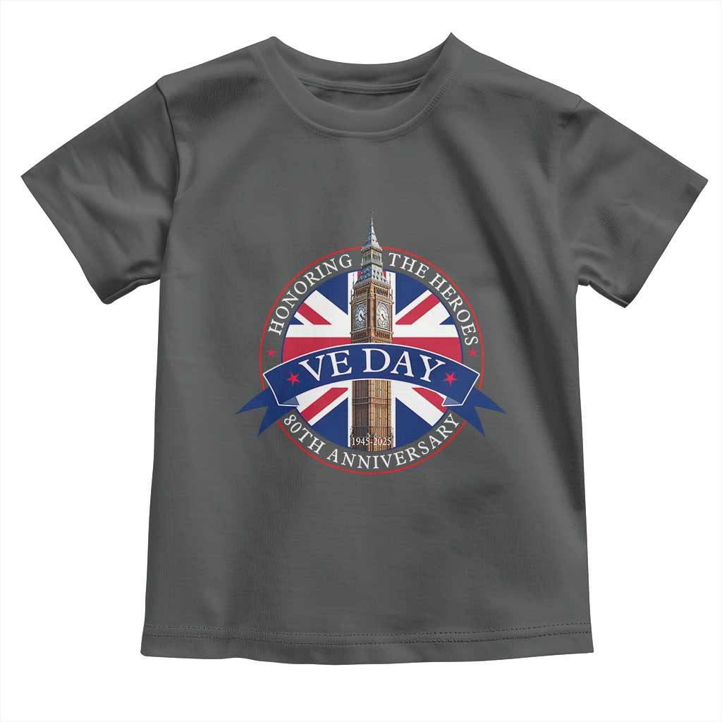 VE Day 80th Anniversary Toddler T Shirt WWII Remembrance 2025 Celebrations London