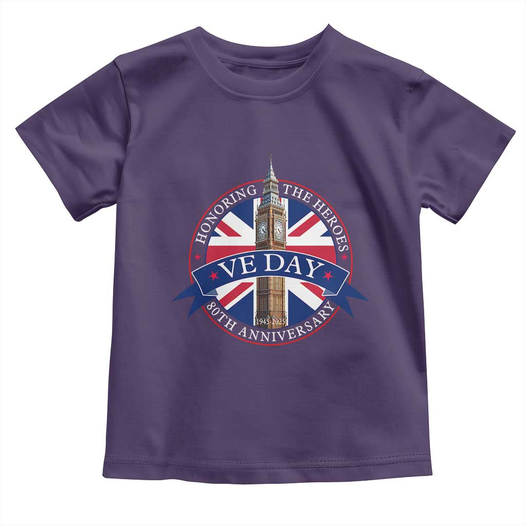 VE Day 80th Anniversary Toddler T Shirt WWII Remembrance 2025 Celebrations London