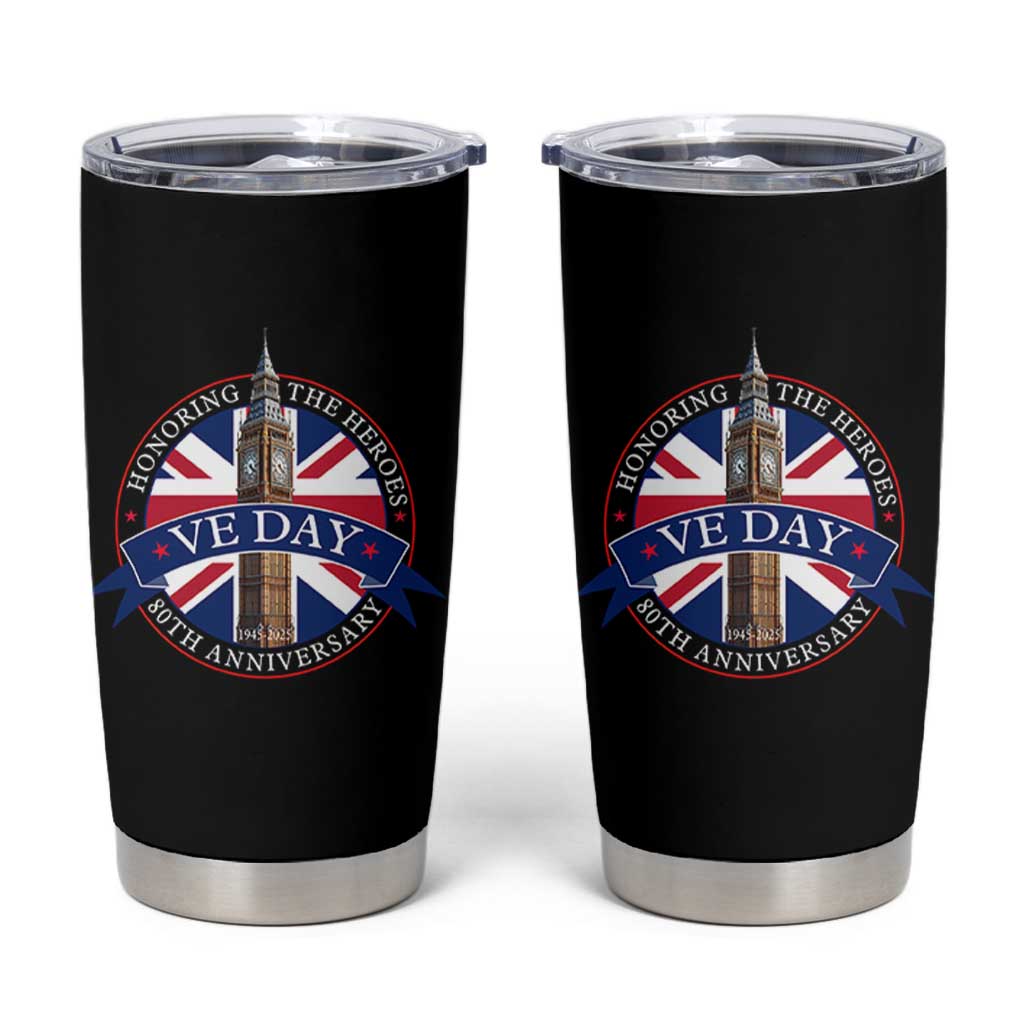 VE Day 80th Anniversary Tumbler Cup WWII Remembrance 2025 Celebrations London