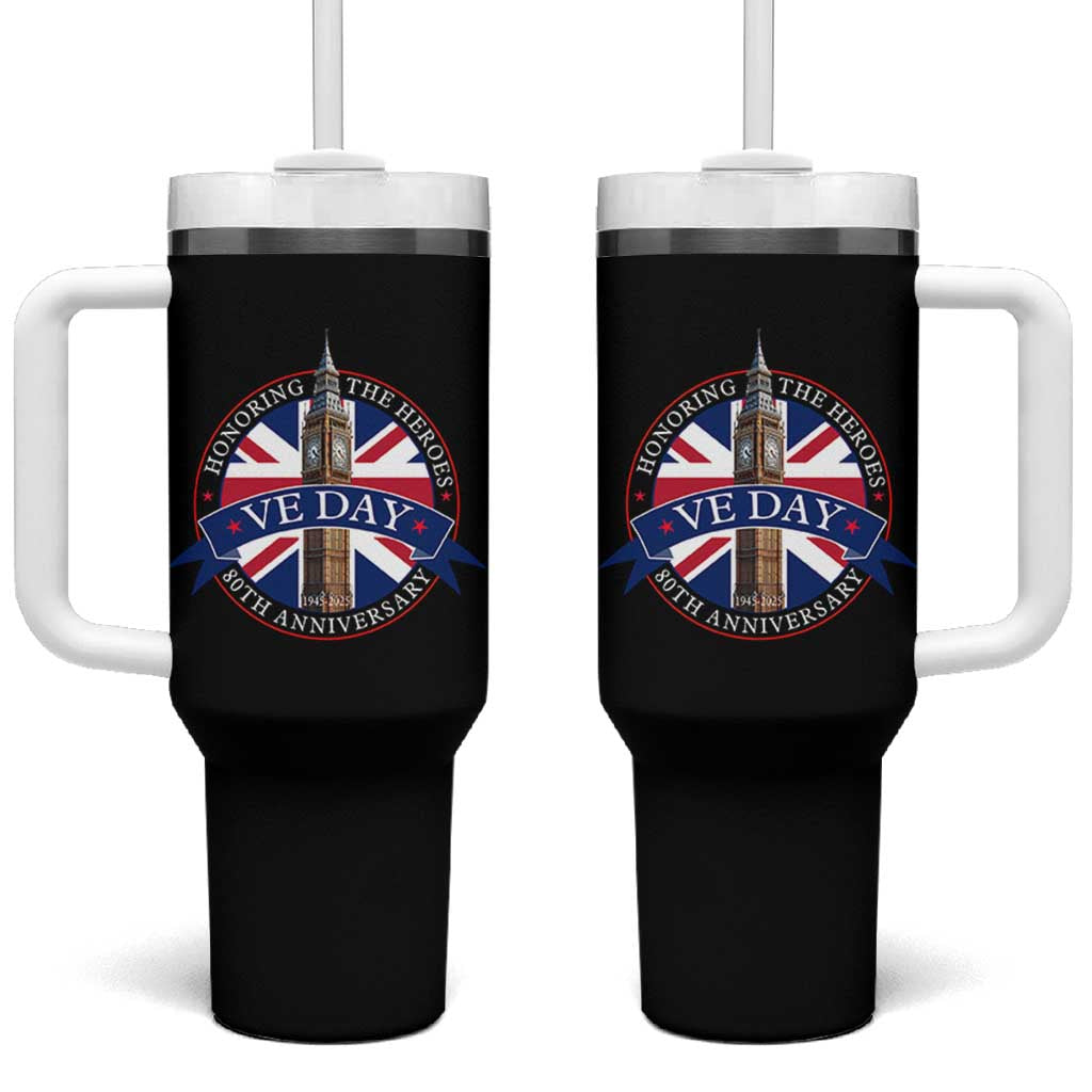 VE Day 80th Anniversary Tumbler With Handle WWII Remembrance 2025 Celebrations London