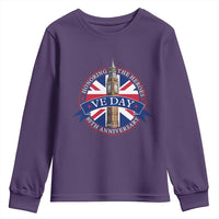 VE Day 80th Anniversary Youth Sweatshirt WWII Remembrance 2025 Celebrations London