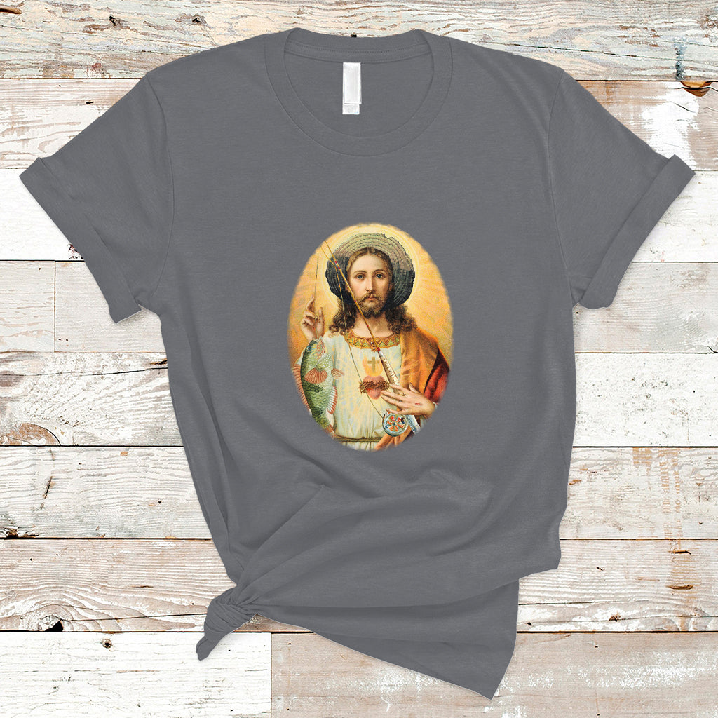 Funny Fishing T Shirt Funny Jesus Gone Fishing Jesus Relaxing Funny Fishing Gifts For Men Women Fisherman - Wonder Print Shop