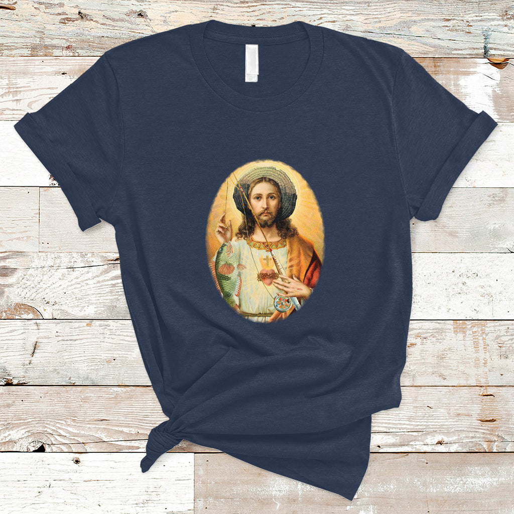 Funny Fishing T Shirt Funny Jesus Gone Fishing Jesus Relaxing Funny Fishing Gifts For Men Women Fisherman - Wonder Print Shop