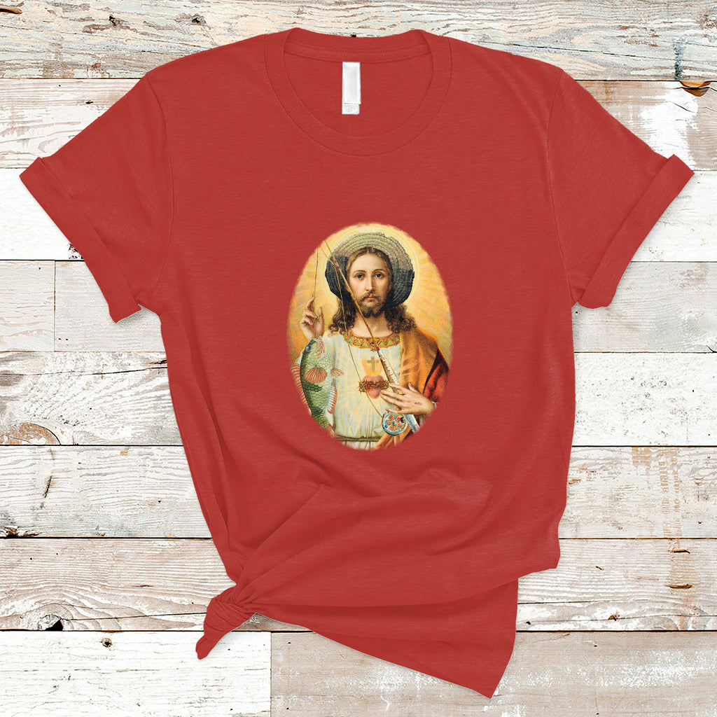 Funny Fishing T Shirt Funny Jesus Gone Fishing Jesus Relaxing Funny Fishing Gifts For Men Women Fisherman - Wonder Print Shop