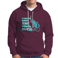Funny Fishing Hoodie I Like It When She Bends Over But I Love It When She Tugs On My Worm And Swallows Funny Fisherman Fishing Gag Gift for Men Angler - Wonder Print Shop