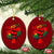 Traoré 2025 Burkina Faso Flag Ceramic Ornament Raised Fist Broken Chains - Wonder Print Shop