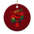 Traoré 2025 Burkina Faso Flag Ceramic Ornament Raised Fist Broken Chains - Wonder Print Shop