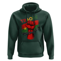 Traoré 2025 Burkina Faso Flag Hoodie Raised Fist Broken Chains