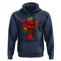 Traoré 2025 Burkina Faso Flag Hoodie Raised Fist Broken Chains