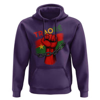 Traoré 2025 Burkina Faso Flag Hoodie Raised Fist Broken Chains