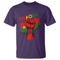 Traoré 2025 Burkina Faso Flag T Shirt Raised Fist Broken Chains
