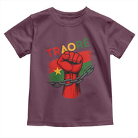 Traoré 2025 Burkina Faso Flag Toddler T Shirt Raised Fist Broken Chains