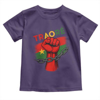 Traoré 2025 Burkina Faso Flag Toddler T Shirt Raised Fist Broken Chains