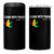 I Stand With Traoré 4 in 1 Can Cooler Tumbler Burkina Faso Peace Dove