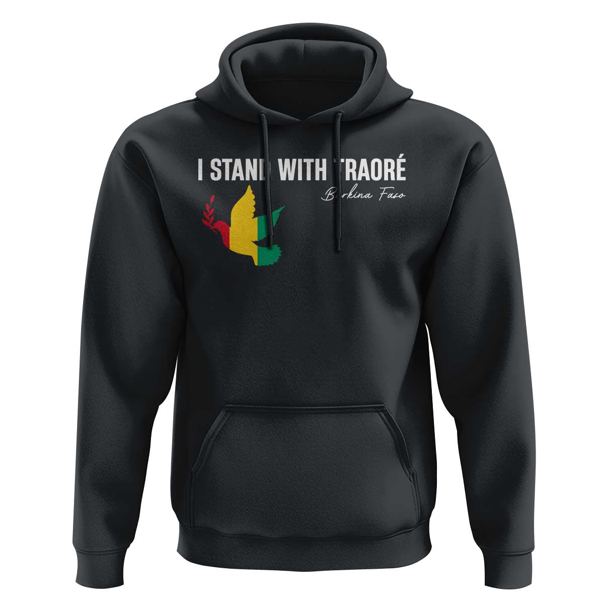I Stand With Traoré Hoodie Burkina Faso Peace Dove