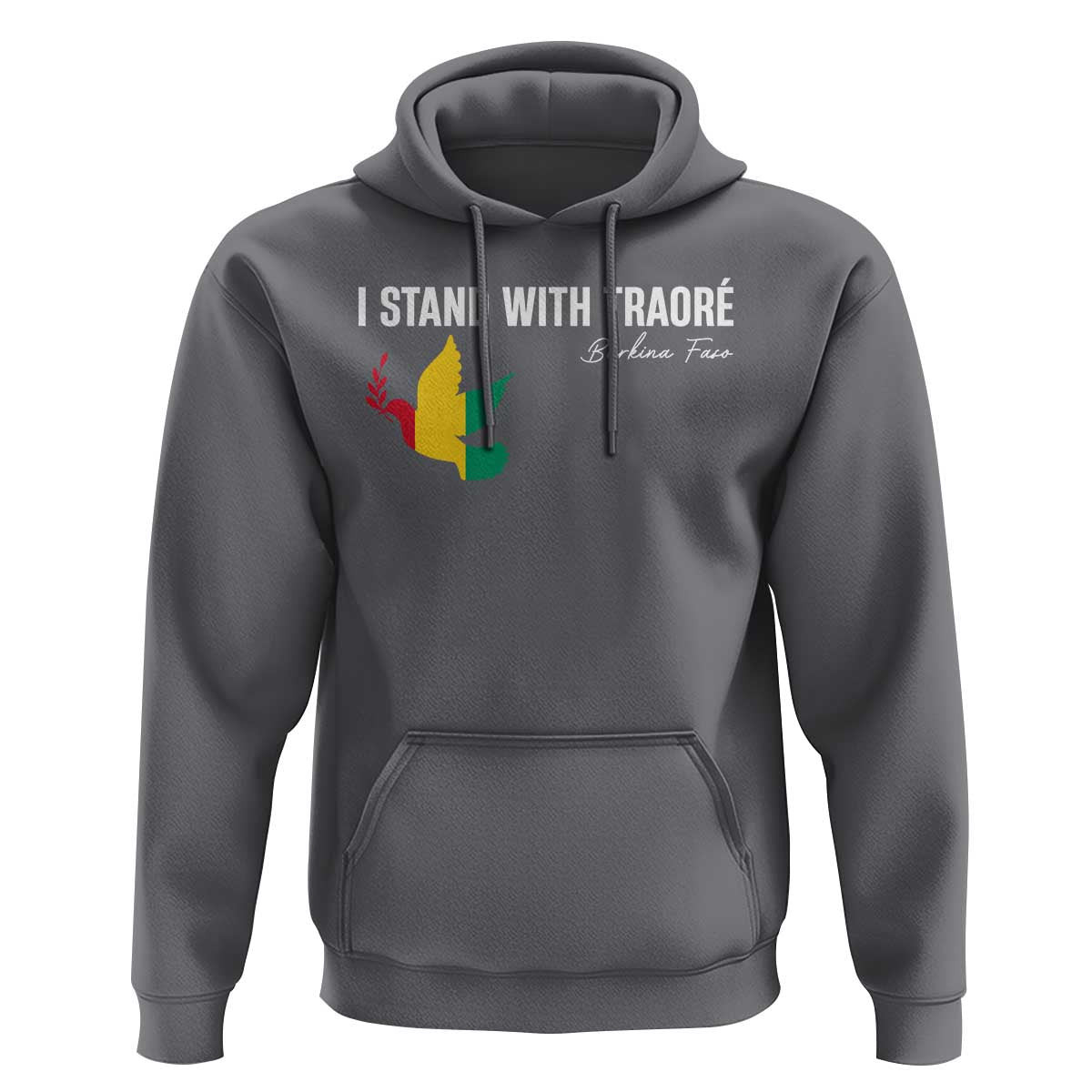 I Stand With Traoré Hoodie Burkina Faso Peace Dove