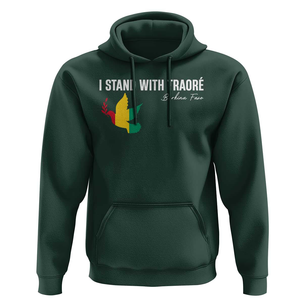 I Stand With Traoré Hoodie Burkina Faso Peace Dove