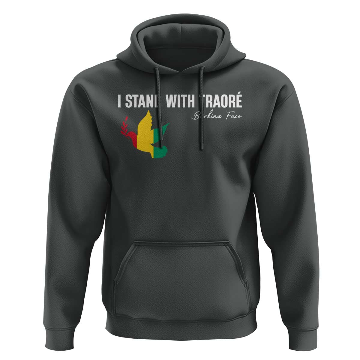 I Stand With Traoré Hoodie Burkina Faso Peace Dove
