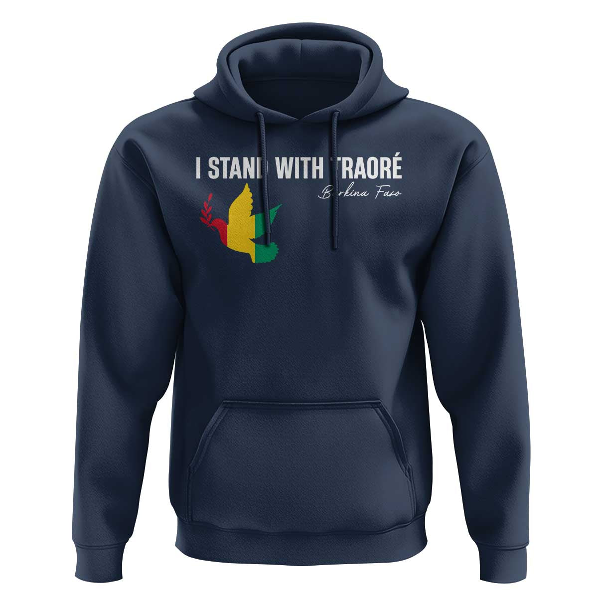 I Stand With Traoré Hoodie Burkina Faso Peace Dove