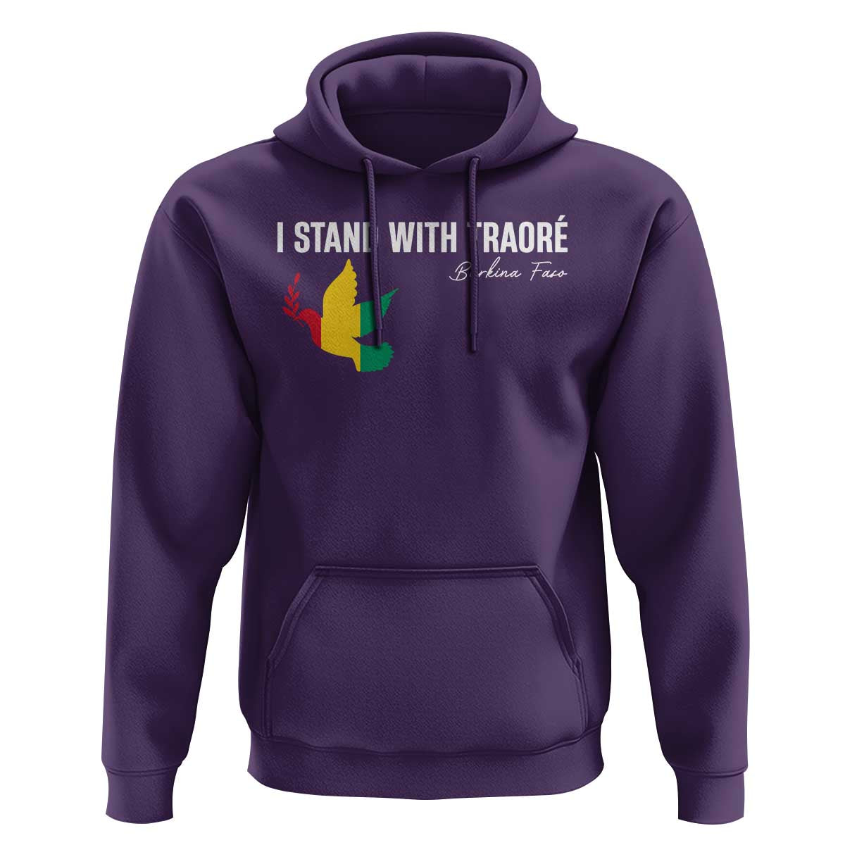 I Stand With Traoré Hoodie Burkina Faso Peace Dove