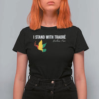 I Stand With Traoré T Shirt For Women Burkina Faso Peace Dove