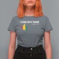 I Stand With Traoré T Shirt For Women Burkina Faso Peace Dove