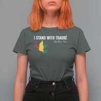 I Stand With Traoré T Shirt For Women Burkina Faso Peace Dove