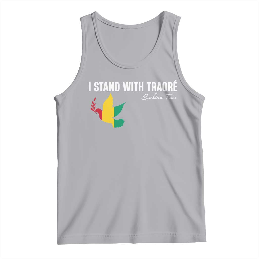 I Stand With Traoré Tank Top Burkina Faso Peace Dove