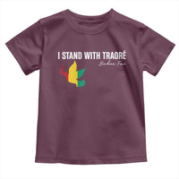 I Stand With Traoré Toddler T Shirt Burkina Faso Peace Dove