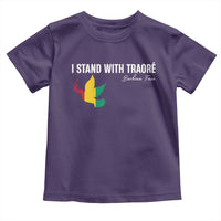 I Stand With Traoré Toddler T Shirt Burkina Faso Peace Dove