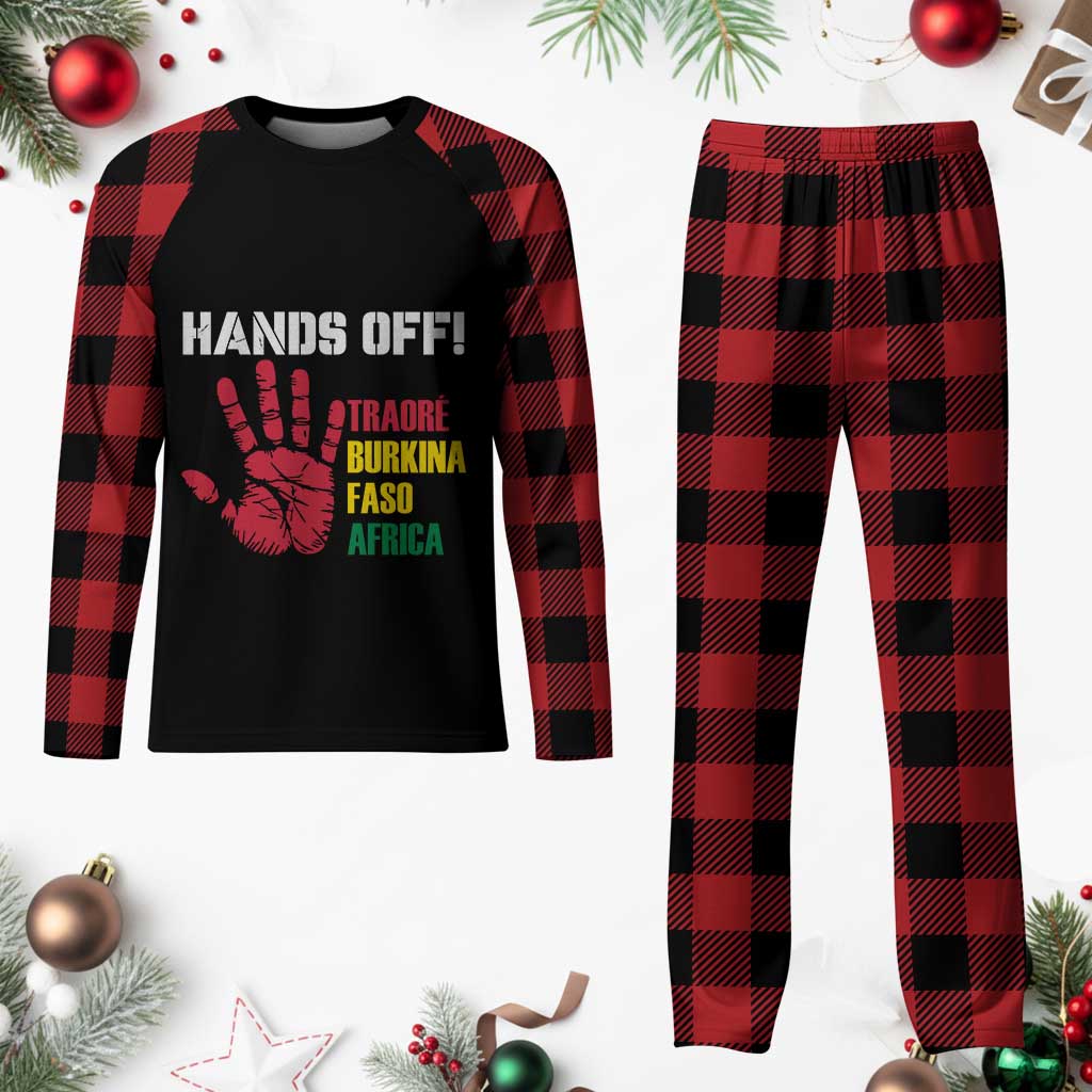 Hands Off Traoré Burkina Faso Africa Plaid Pajama Set - Wonder Print Shop