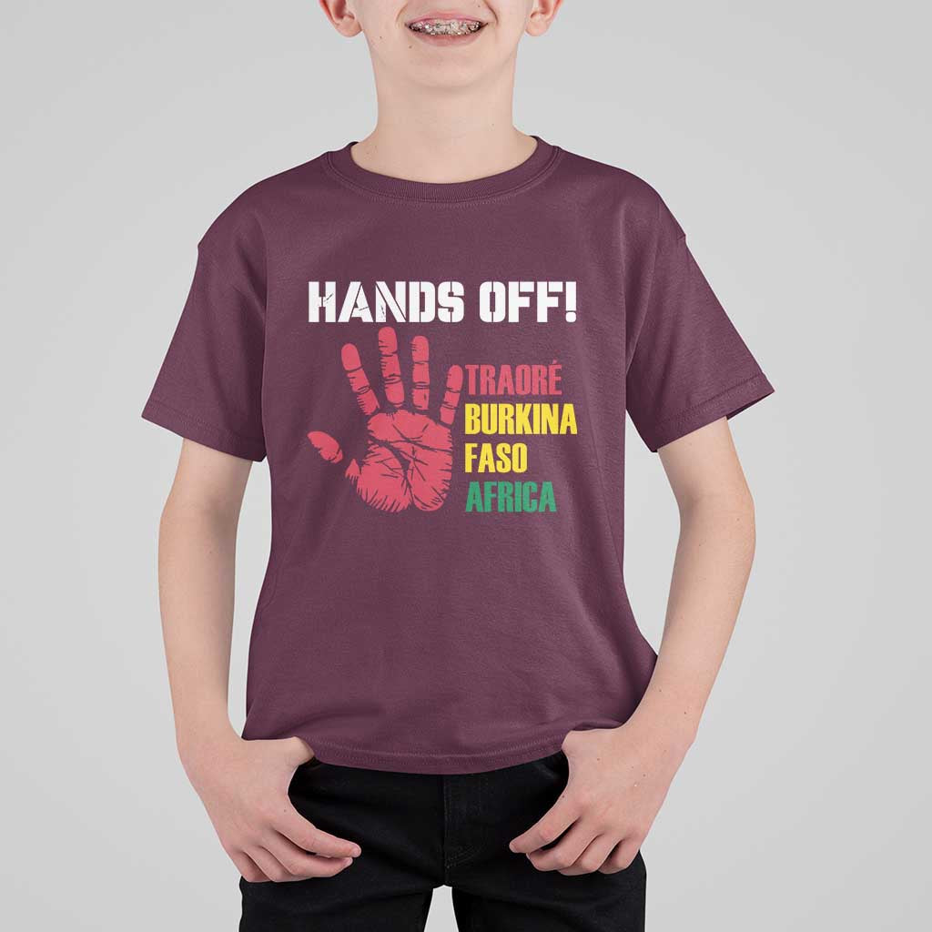 Hands Off Traoré Burkina Faso Africa T Shirt For Kid