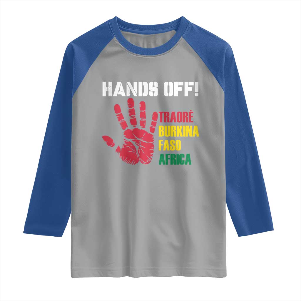 Hands Off Traoré Burkina Faso Africa Raglan Shirt