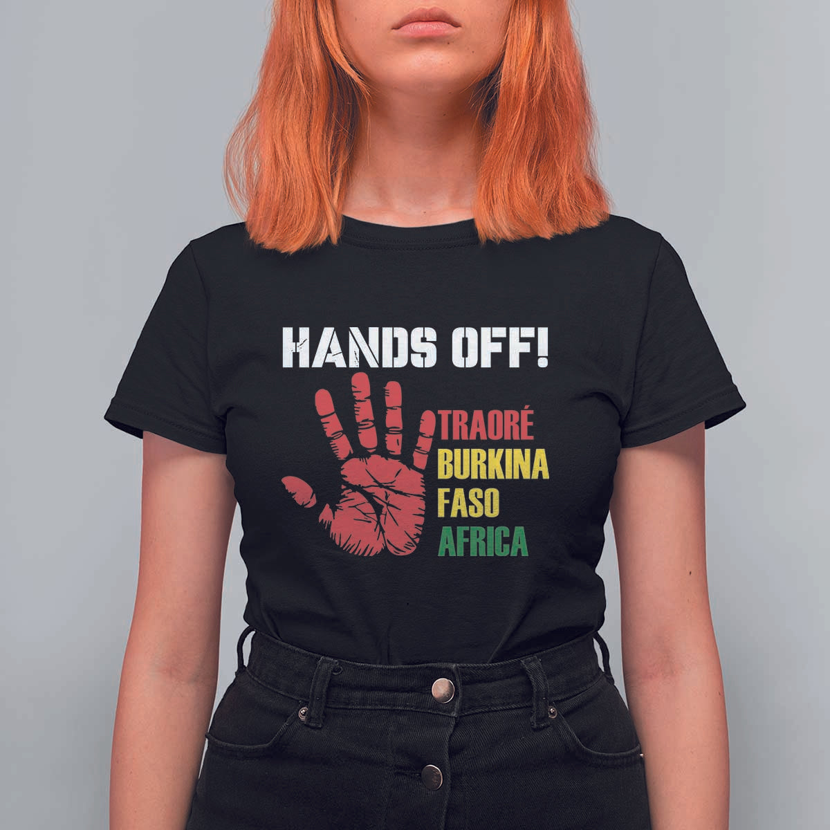 Hands Off Traoré Burkina Faso Africa T Shirt For Women