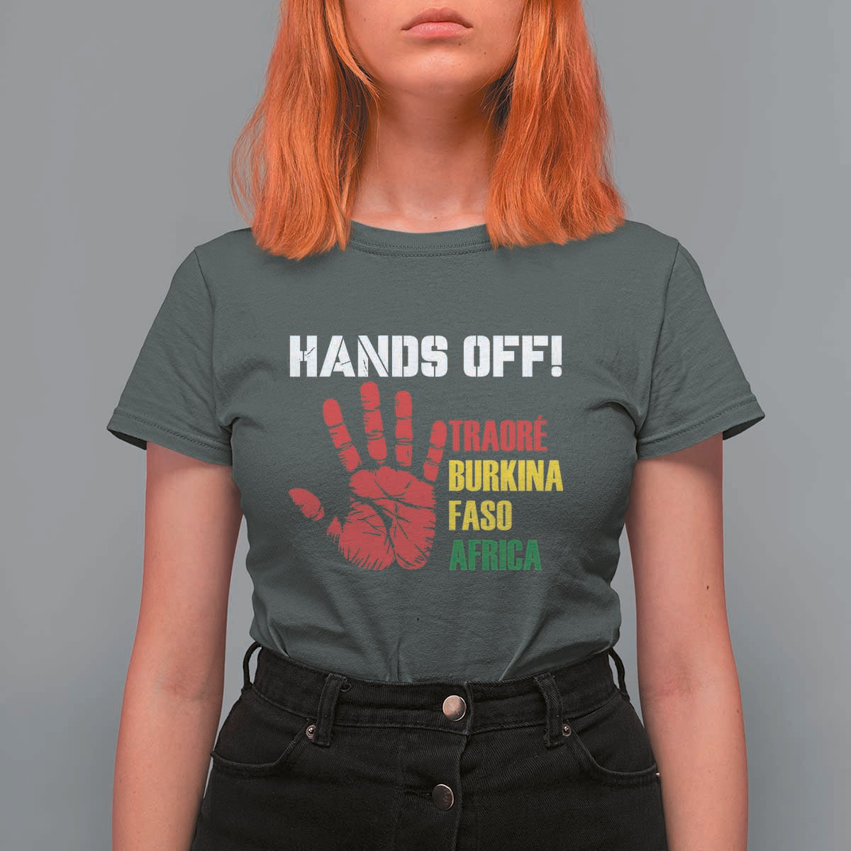 Hands Off Traoré Burkina Faso Africa T Shirt For Women