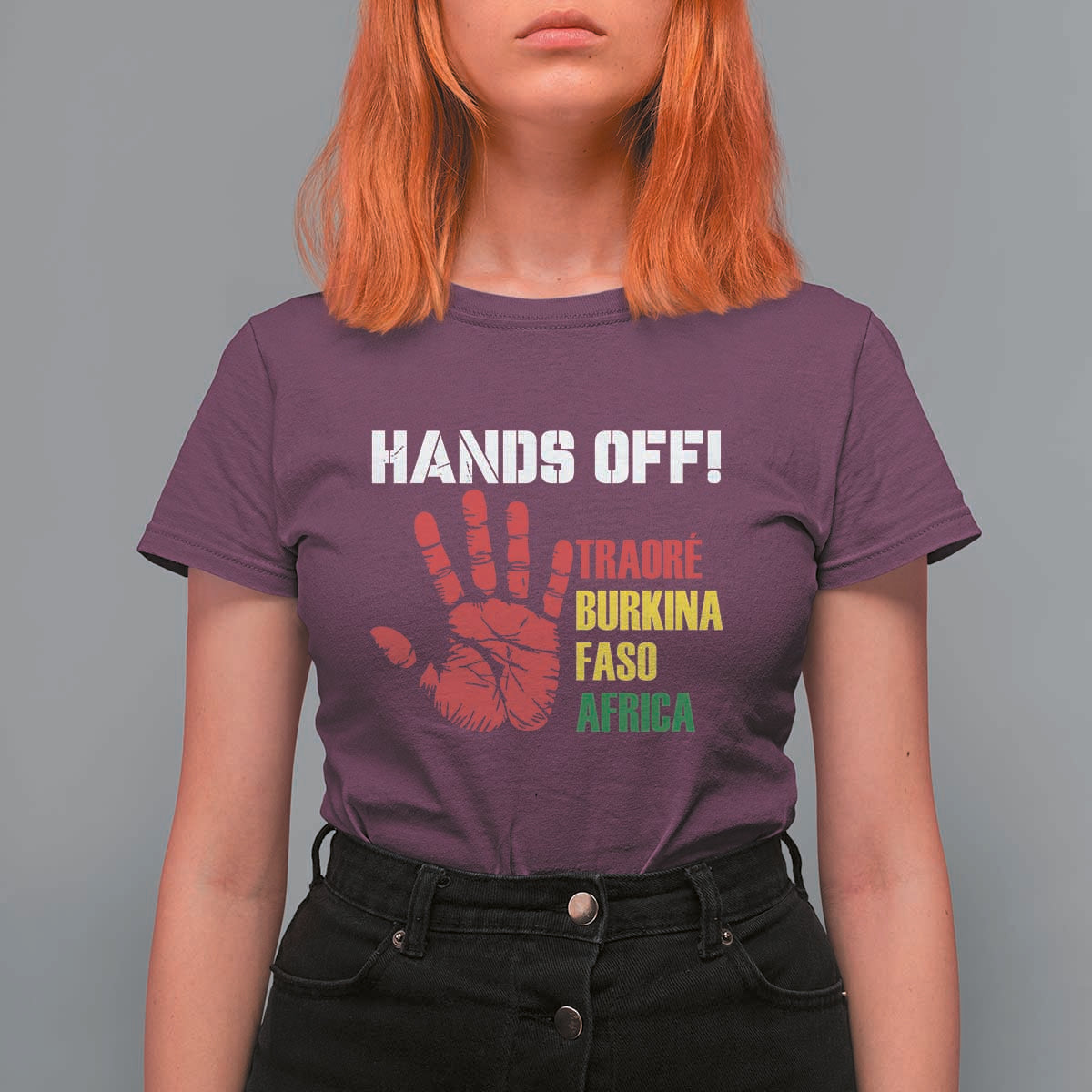 Hands Off Traoré Burkina Faso Africa T Shirt For Women