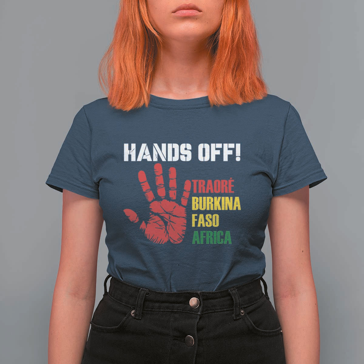 Hands Off Traoré Burkina Faso Africa T Shirt For Women