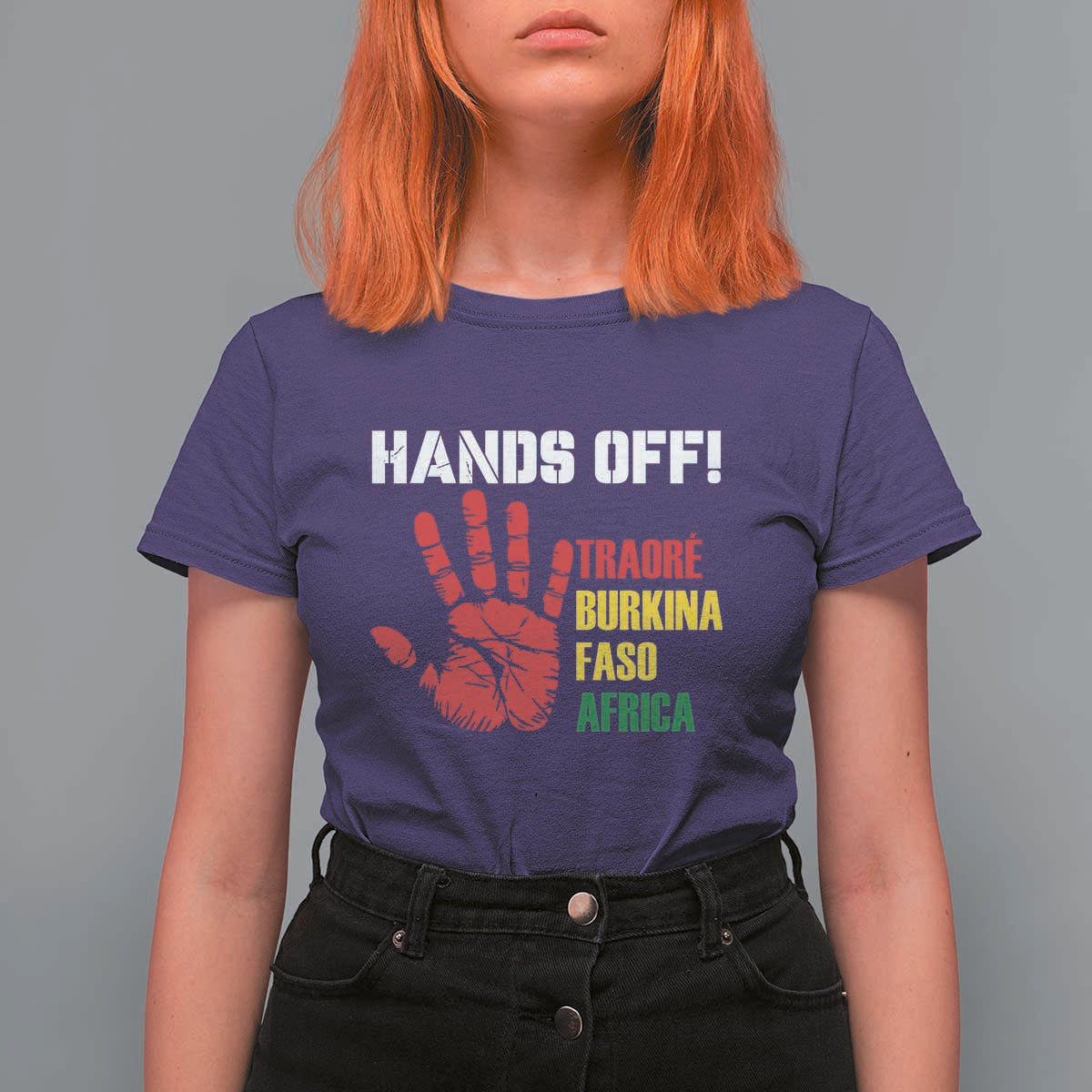 Hands Off Traoré Burkina Faso Africa T Shirt For Women