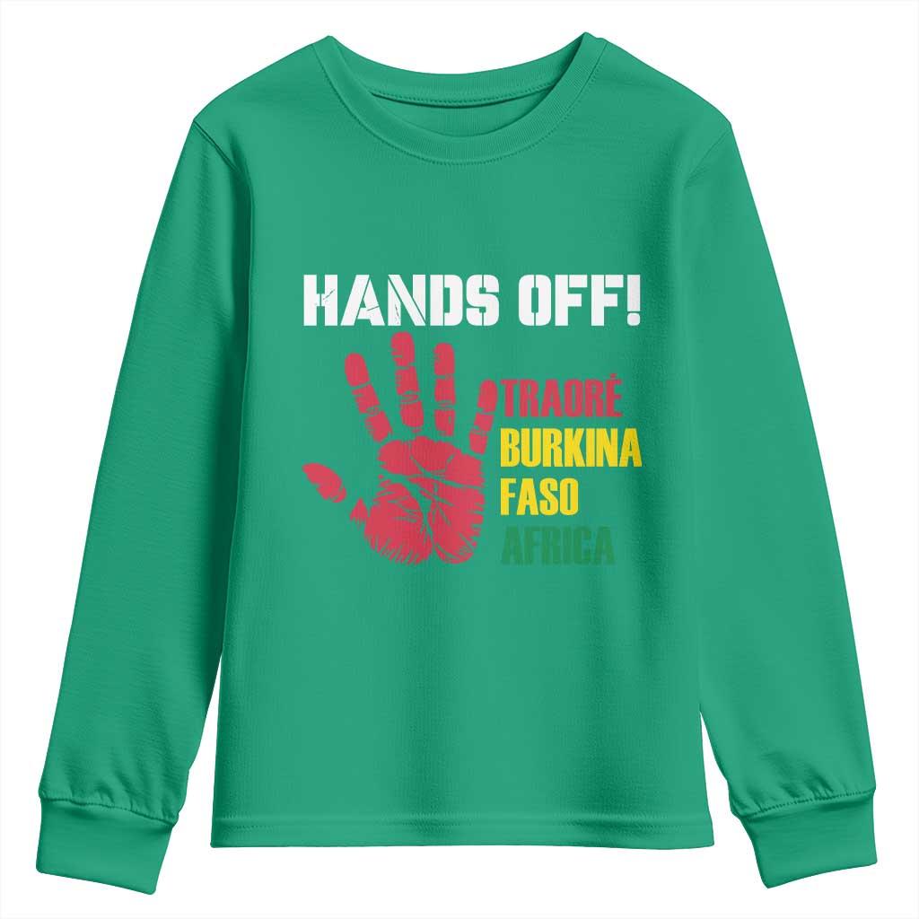 Hands Off Traoré Burkina Faso Africa Youth Sweatshirt