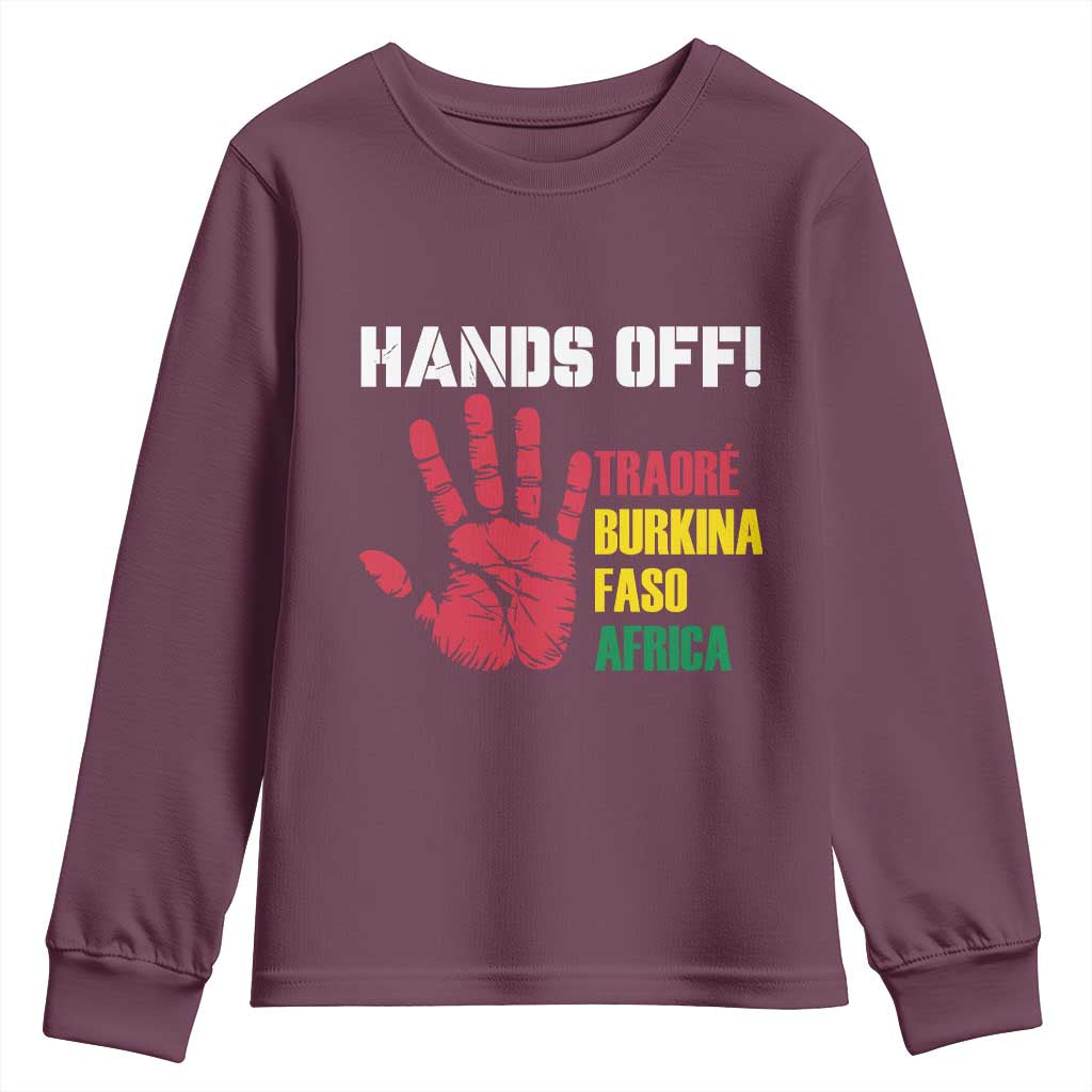 Hands Off Traoré Burkina Faso Africa Youth Sweatshirt