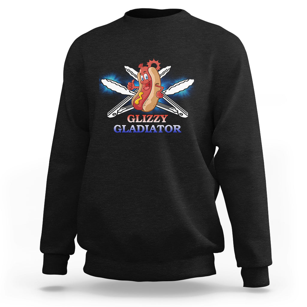 Hot Dog Lover Sweatshirt Glizzy Gladiator - Wonder Print Shop