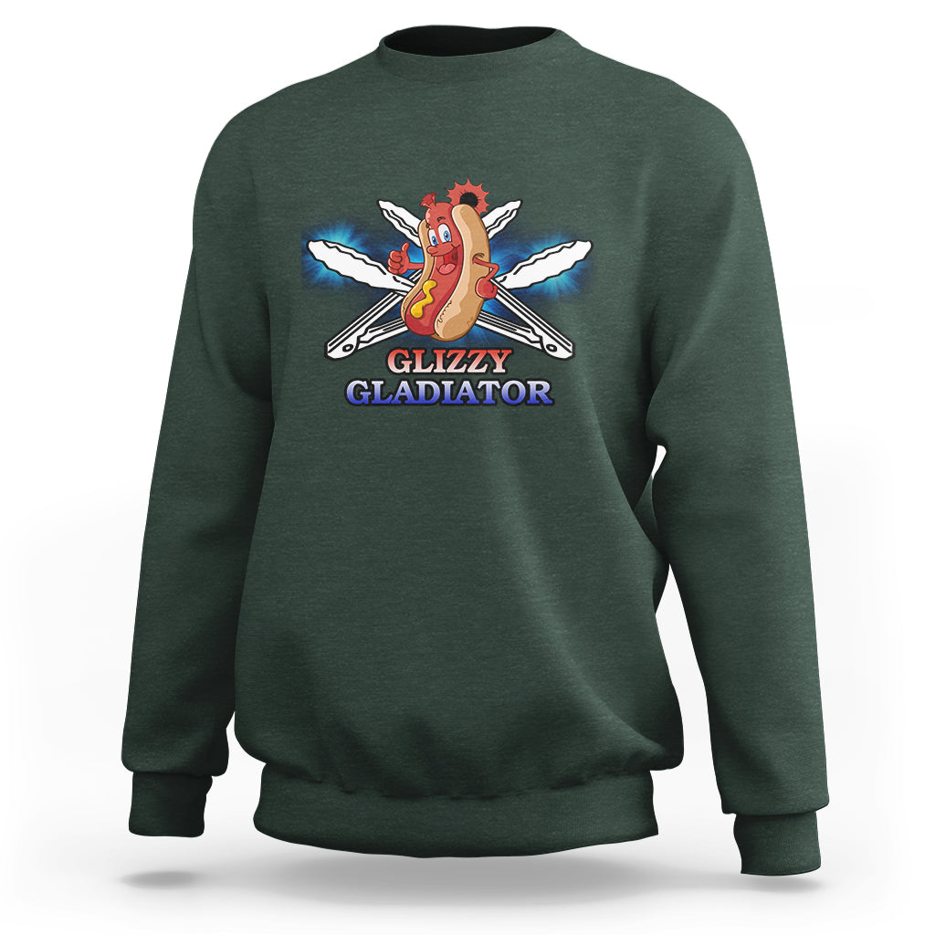 Hot Dog Lover Sweatshirt Glizzy Gladiator - Wonder Print Shop