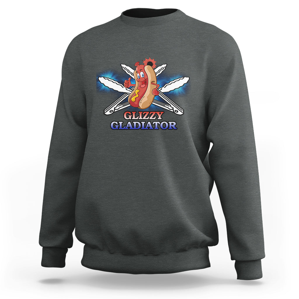 Hot Dog Lover Sweatshirt Glizzy Gladiator - Wonder Print Shop