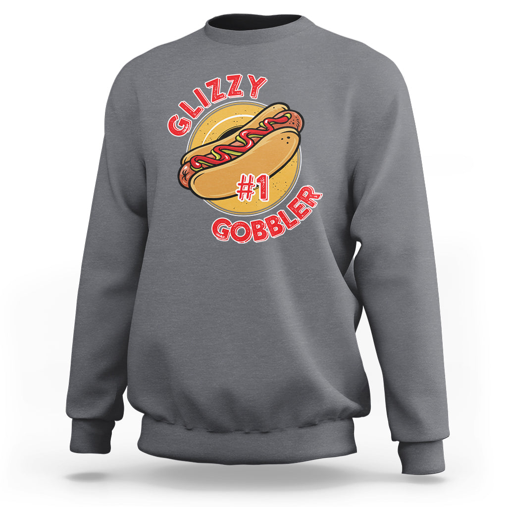 Hot Dog Lover Sweatshirt Glizzy #1 Gobbler - Wonder Print Shop