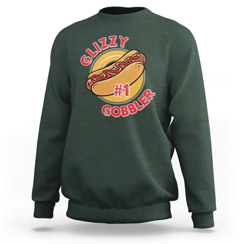 Hot Dog Lover Sweatshirt Glizzy #1 Gobbler - Wonder Print Shop