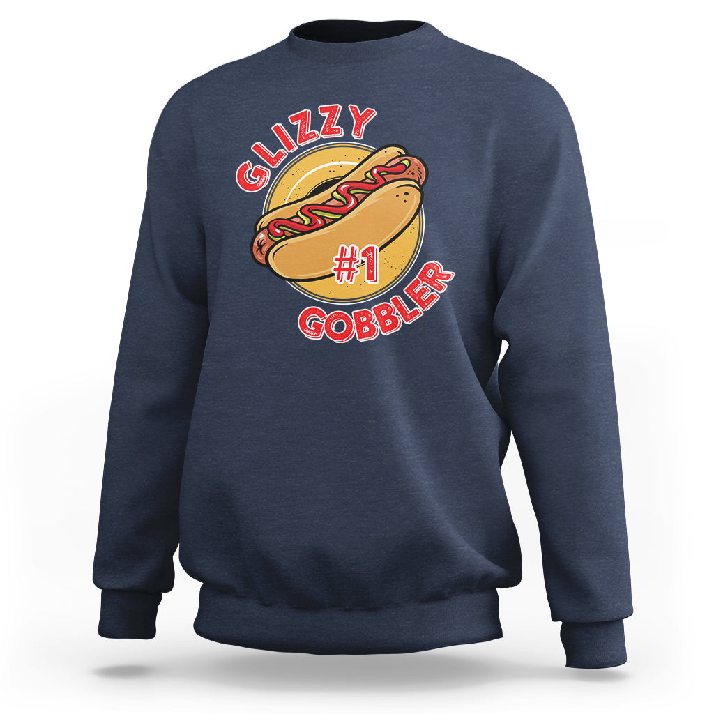 Hot Dog Lover Sweatshirt Glizzy #1 Gobbler - Wonder Print Shop
